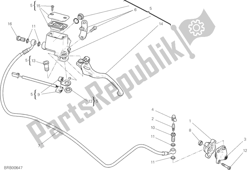 All parts for the Clutch Control of the Ducati Scrambler 1100 Special USA 2018